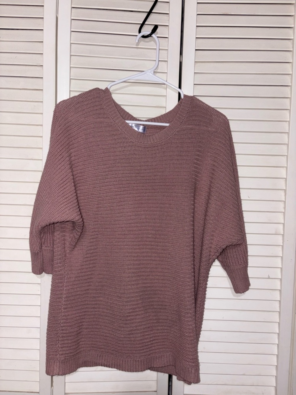 Relaxed Mauve Crewneck Sweater - Unbranded
